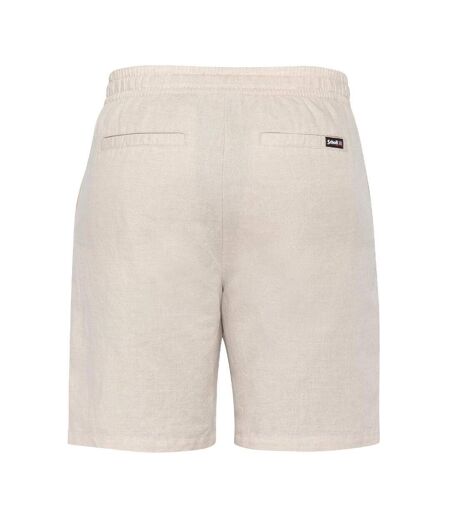Short beige homme schott lin shine