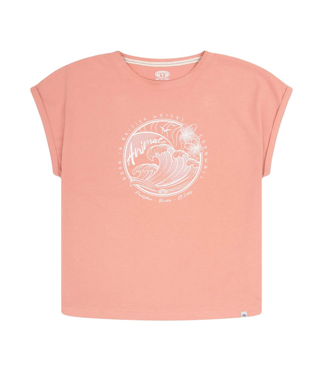 T-shirt holly femme corail Animal-1