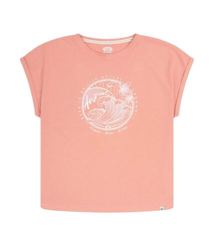 Animal - T-shirt HOLLY - Femme (Corail) - UTMW3099