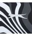 Womens/ladies Wave Pattern One Piece Swimsuit Black White Slazenger-4