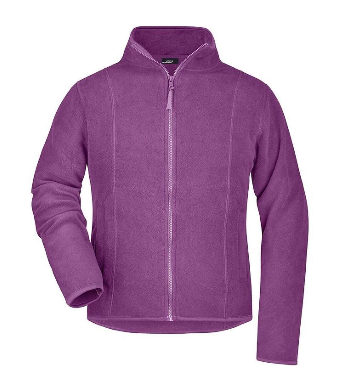 Veste polaire zippée femme - JN049 - violet pourpre