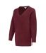 Robe Pull Motif/style Uni Femme Bordeaux Miso-3