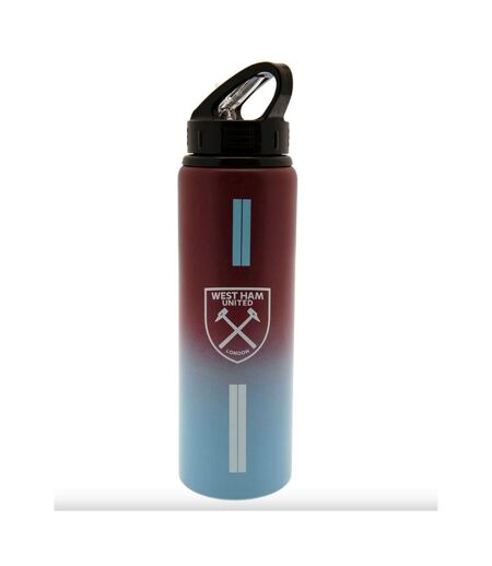 West Ham United FC Fade Aluminum Water Bottle (Claret Red/Sky Blue/White) (One Size) - UTRD2623