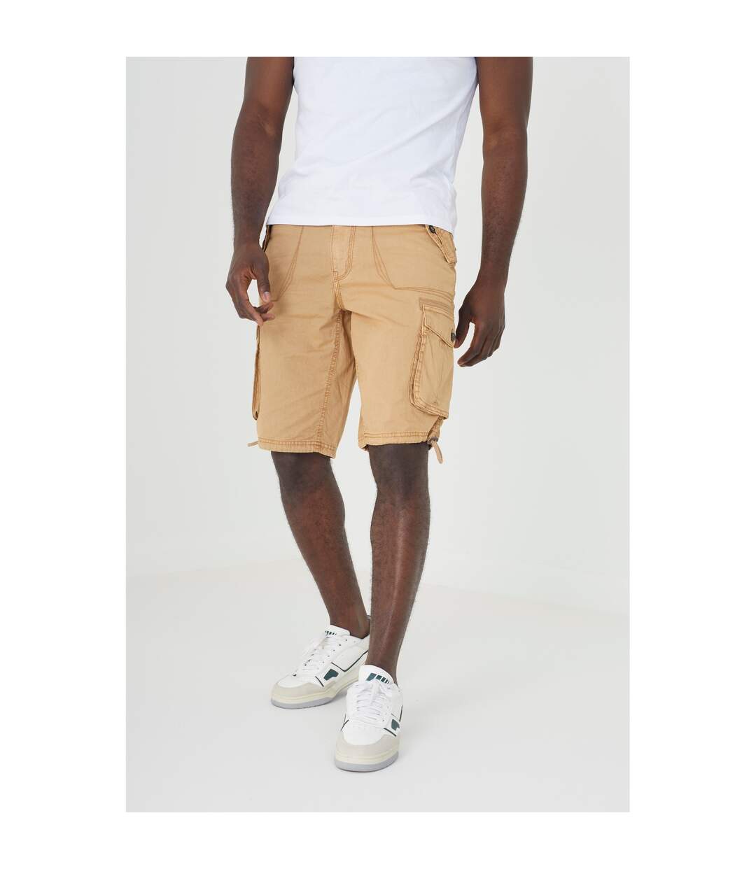 Short à poches george homme beige Brave Soul-3