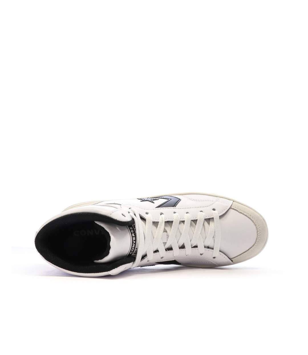Baskets  blanche/noire homme converse pro blaze leather-4