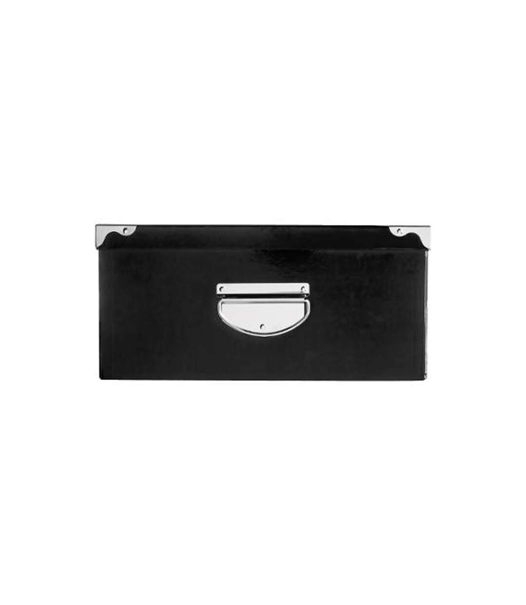 Set de 6 Boîtes de Rangement Uni 48cm Noir-2