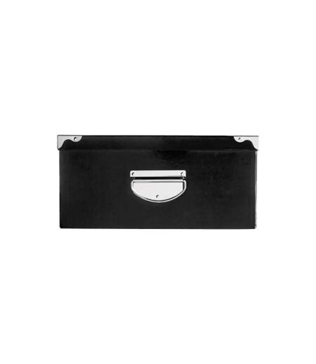 Set de 6 Boîtes de Rangement Uni 48cm Noir