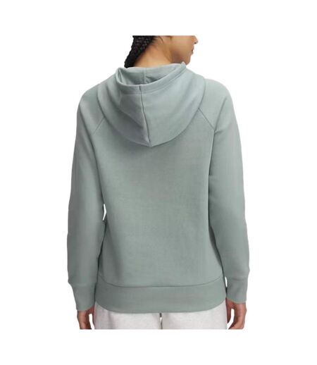 Sweat à capuche vert femme under armour rival fleece 1379500 - l