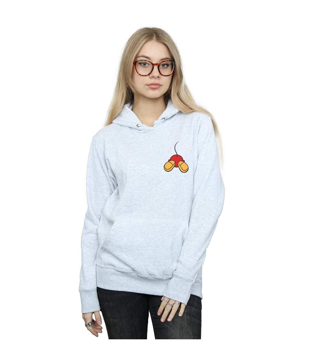 Disney Sweat à capuche à impression dorsale Mickey Mouse pour femmes/femmes (Gris sportif) - UTBI11215-2