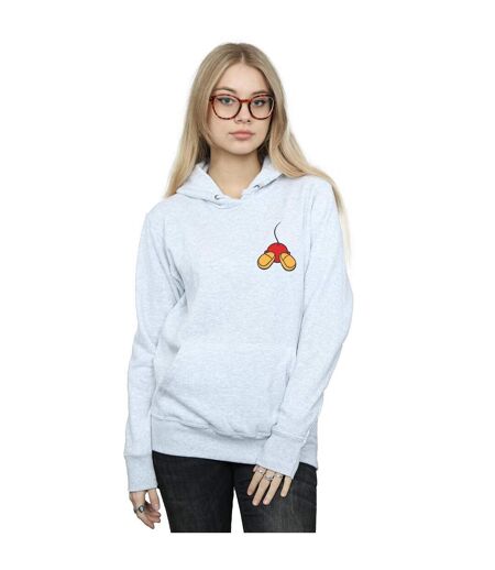 Disney Sweat à capuche à impression dorsale Mickey Mouse pour femmes/femmes (Gris sportif) - UTBI11215
