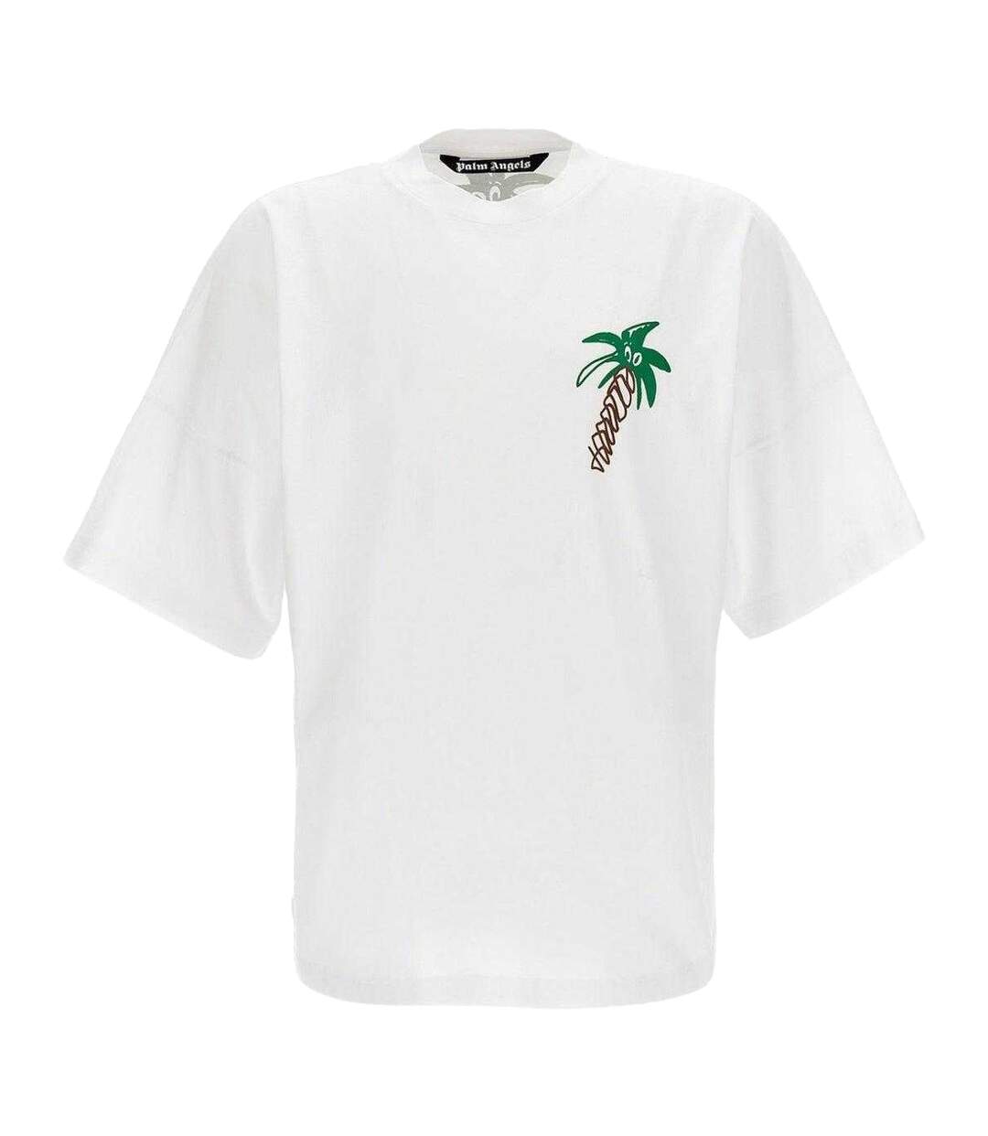 T-shirt Motif/style Palmier Homme Blanc Palm Angels-1