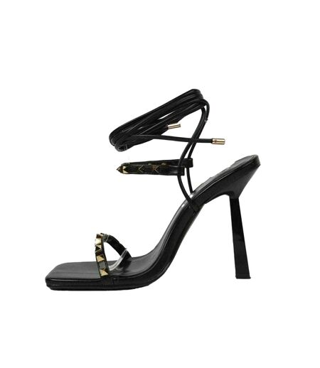 Womens/ladies Gladiator Sandals Black Retro
