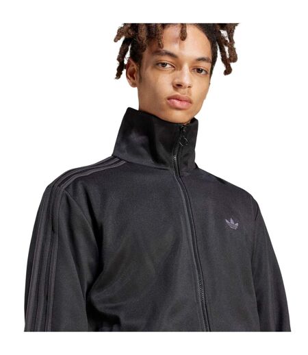 Mens Originals Full Zip Relaxed Fit Everyday Tracksuit Top Black Adidas