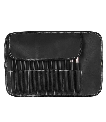 Trousse à Maquillage 15 Pinceaux 23cm Noir