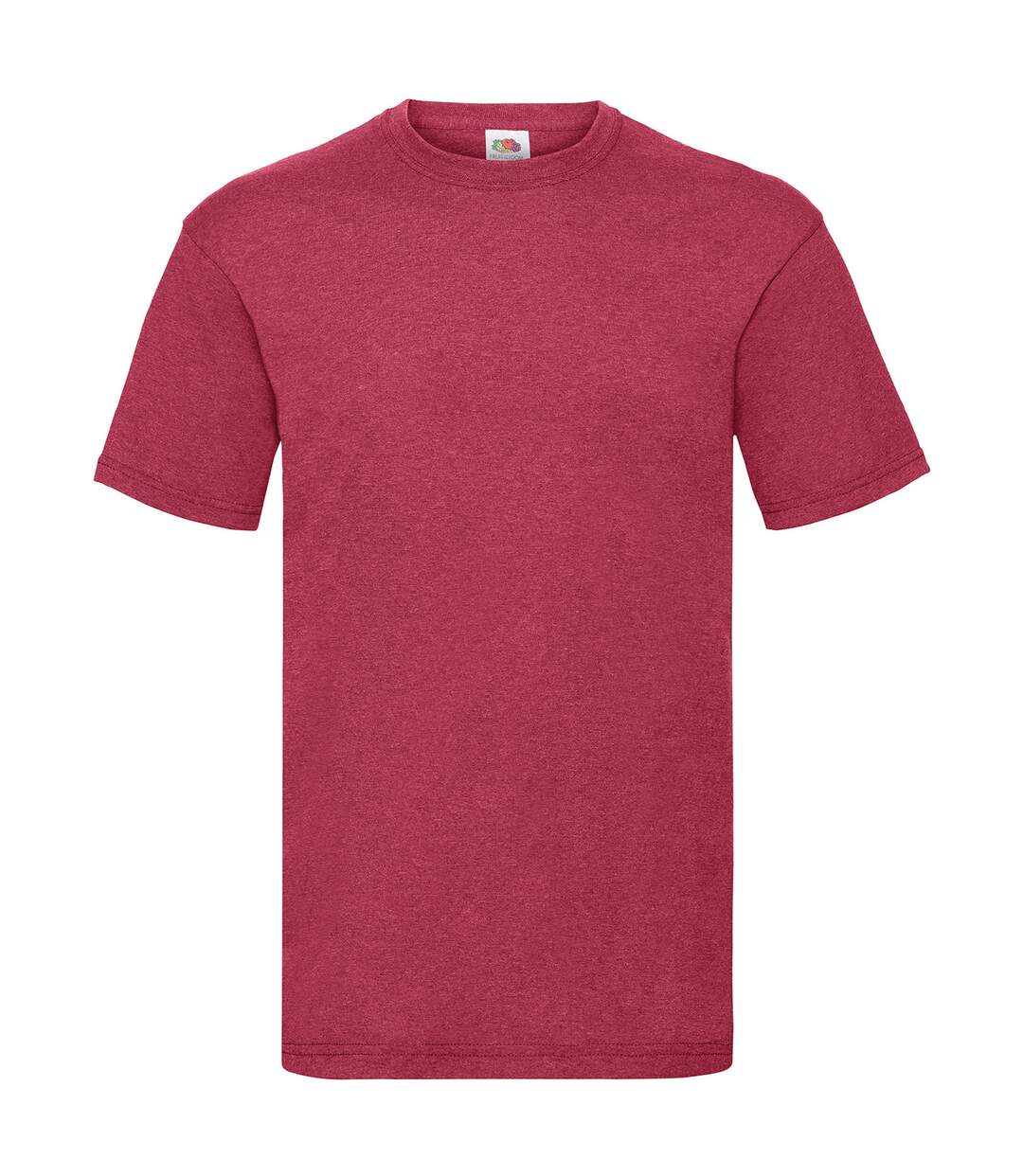 T-shirt valueweight homme bordeaux chiné Fruit of the Loom