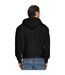 Unisex Adult Combed Cotton Oversized Full Zip Hoodie Black Casual Classics-2