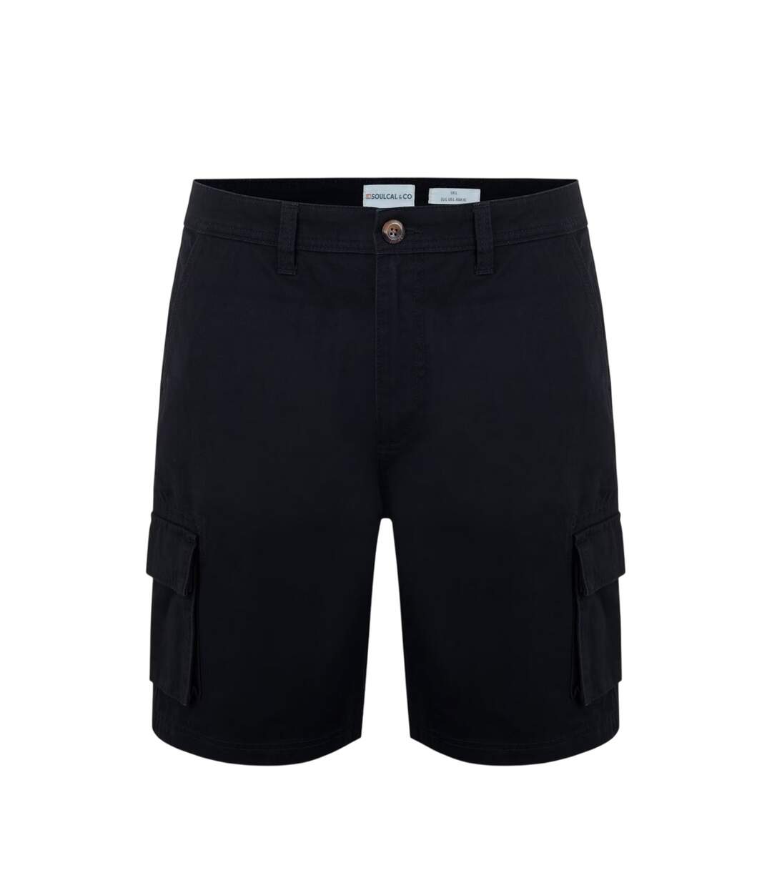 Short À Poches Motif/style Uni Homme Noir SoulCal-1