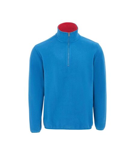 Mens Quarter Zip Fleece Jacket Blue Donnay