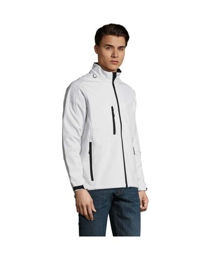 Mens Relax Soft Shell Jacket White SOLS