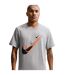 Mens Swoosh Graphic Print T-shirt Grey Nike-3