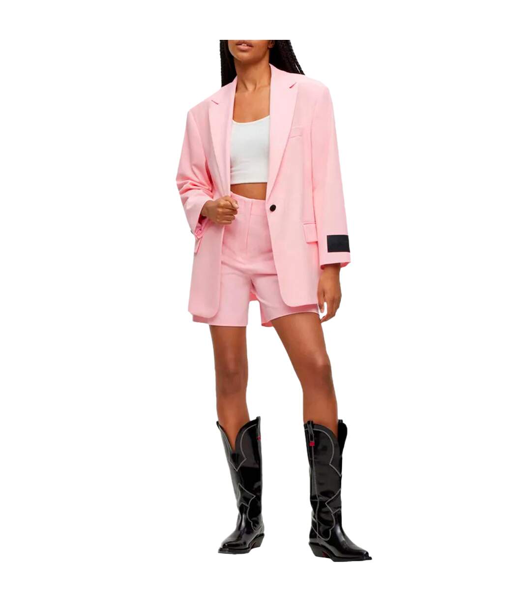 Short Décontracté Hatisi Femme Rose Hugo-4