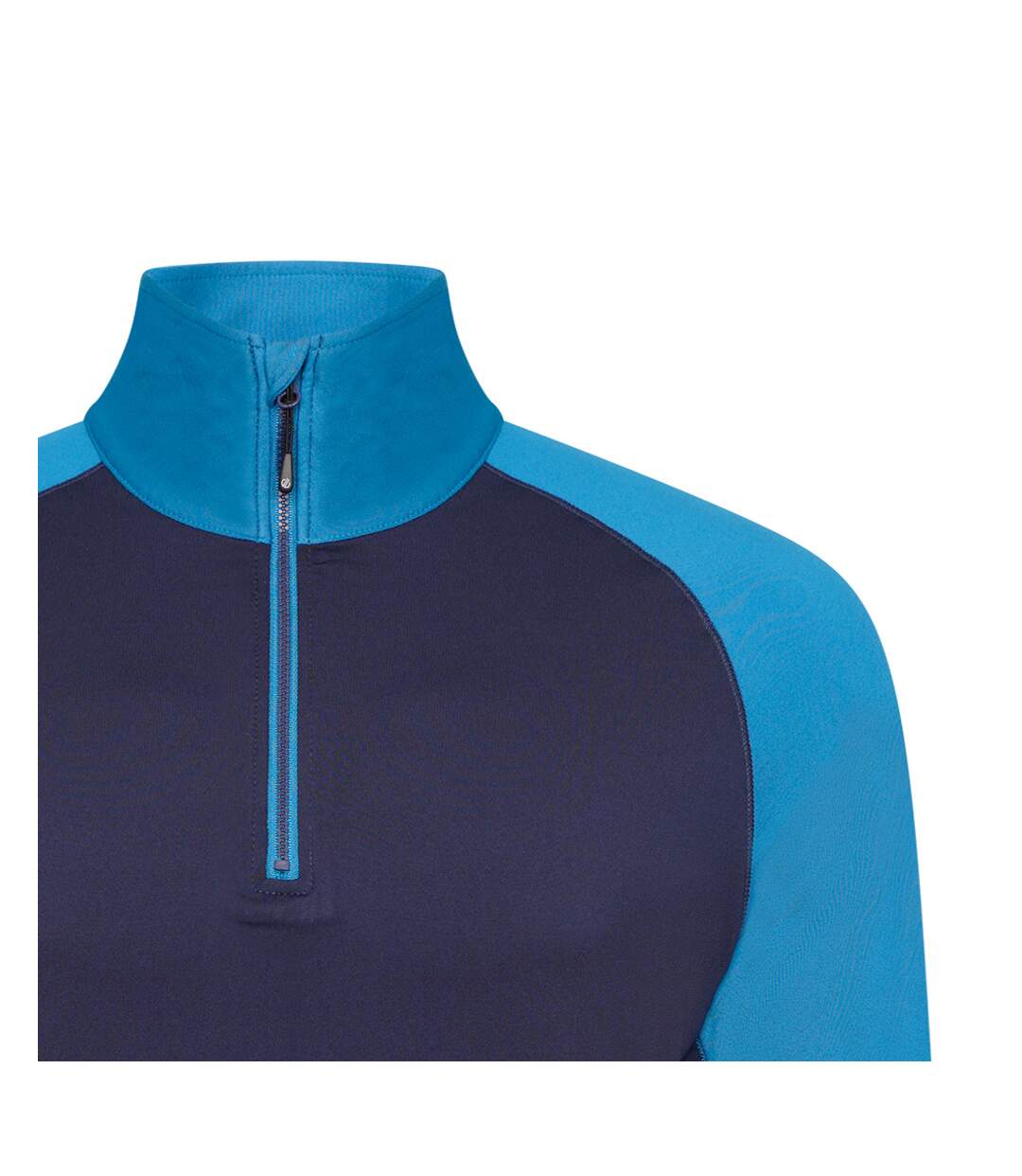 Dare 2B Mens Fuser Stretch Quarter Zip Thermal Top (Nightfall Navy/Dark Methyl Blue)