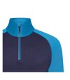 Dare 2B Mens Fuser Stretch Quarter Zip Thermal Top (Nightfall Navy/Dark Methyl Blue)