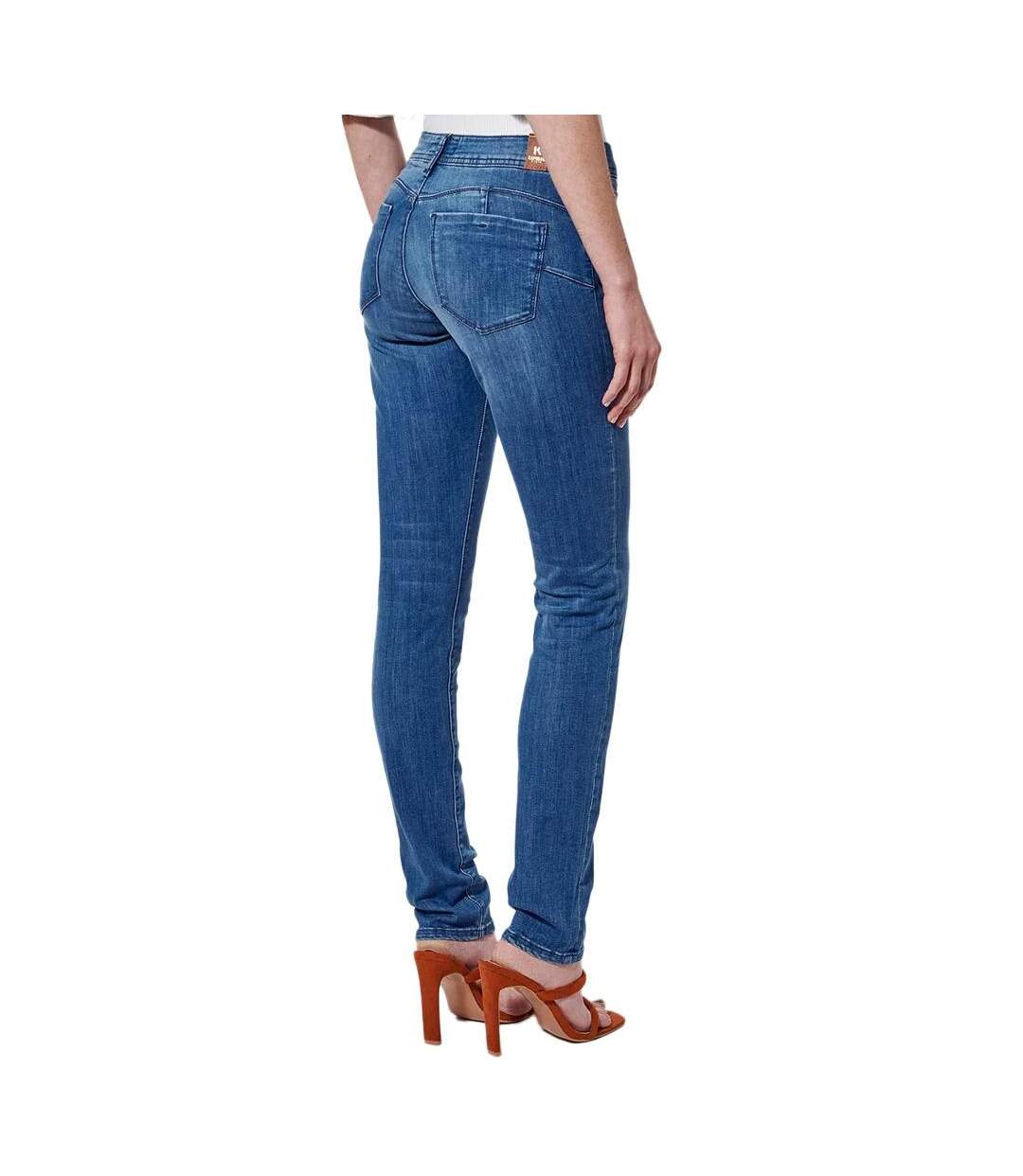 Jean slim bleu femme kaporal lockk-2