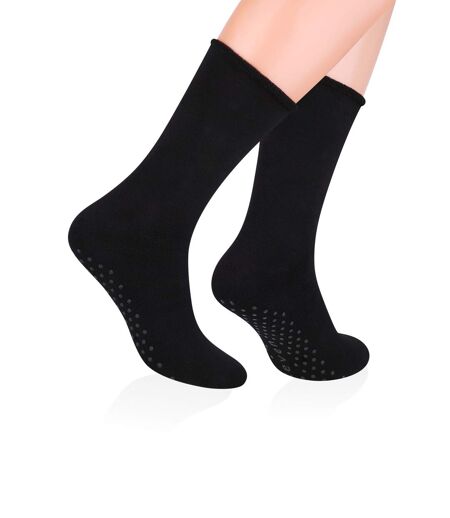 Steven - Mens Cotton Slipper Socks with Grippers