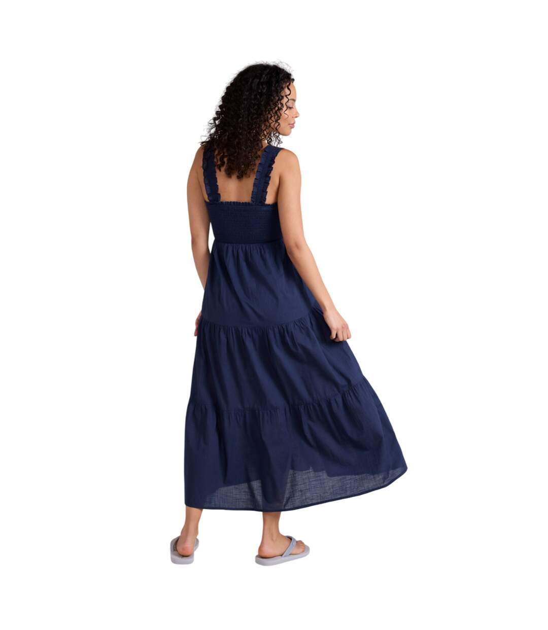 Womens/ladies mabel maxi dress navy Animal-2