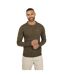 Polo Manches Longues Homme Kaki Foncé Brave Soul-2