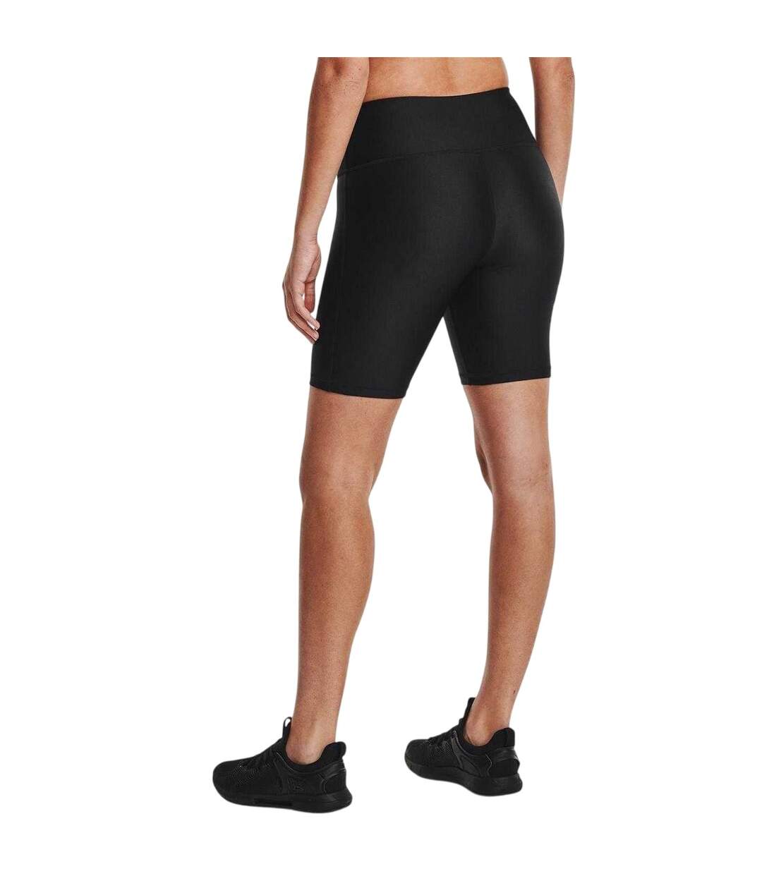 Womens/ladies Heatgear Biker Shorts Black Under Armour-3