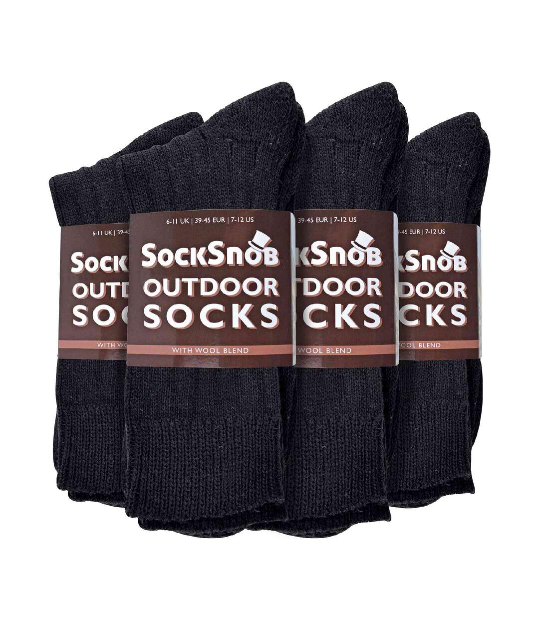 Mens Winter Warm Wool Blend Hiking Socks for Boots-2