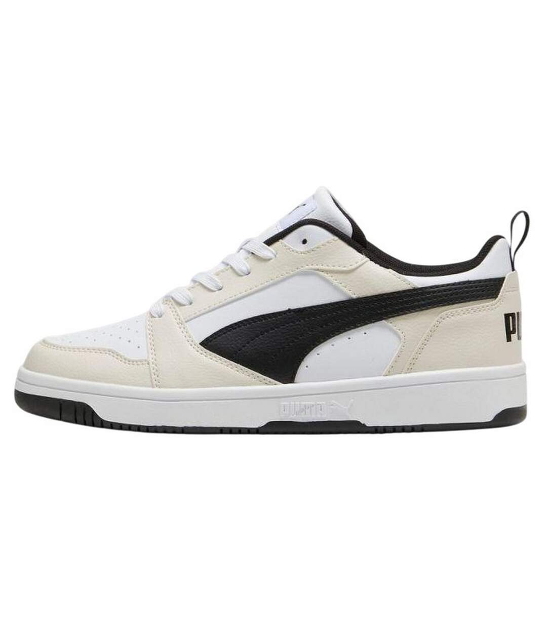 Baskets Rebound V6 Femme Blanc Beige Noir Puma-2