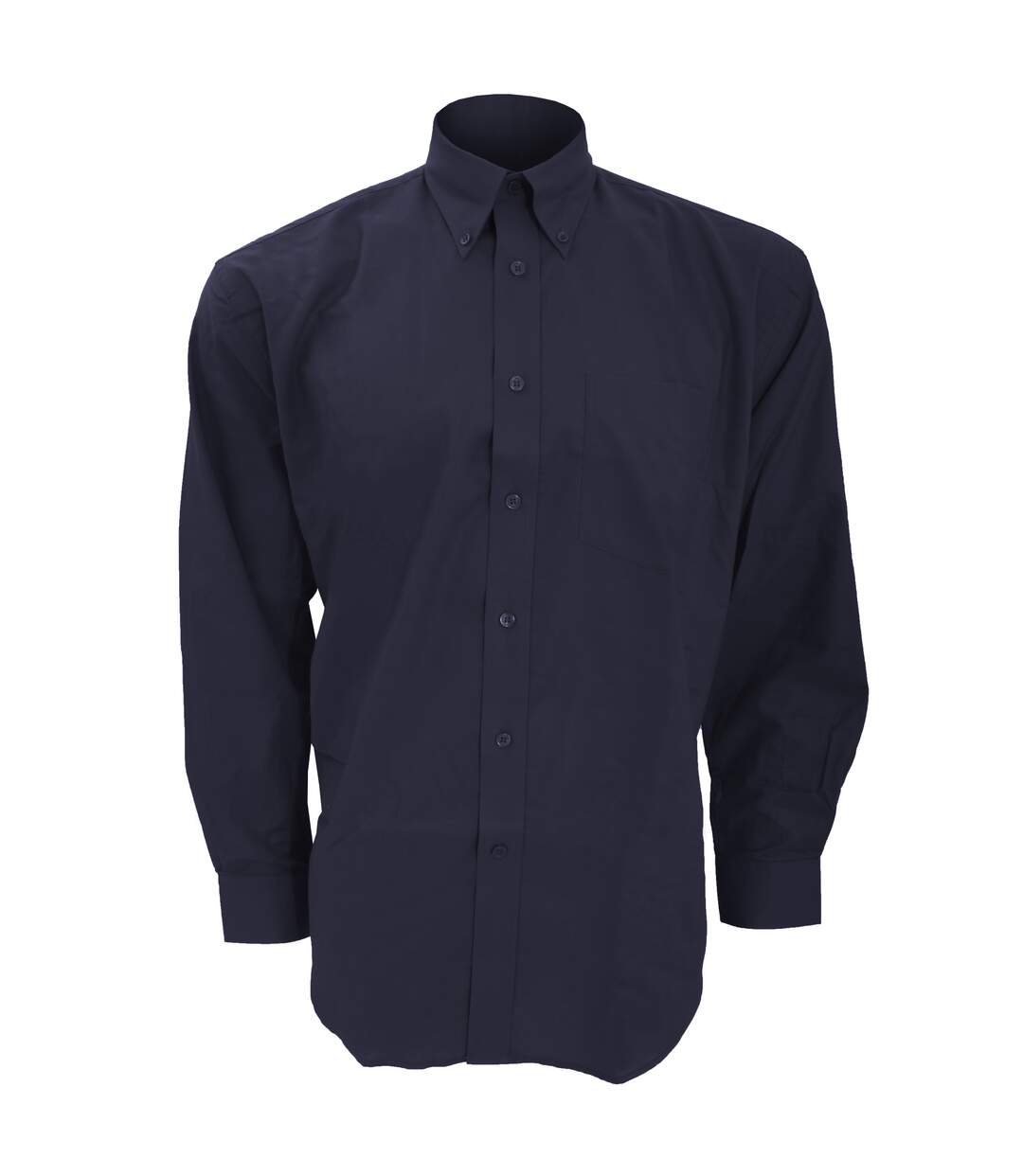 Chemise à manches longues homme bleu marine Kustom Kit Kustom Kit