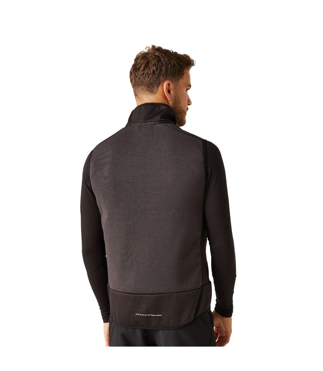 Mens E-volve Stretch Hybrid Body Warmer Ash Black Regatta-3