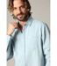 Chemise homme en coton chambray classique à manches longues MATCHY-3