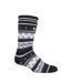 Mens Patterned Thermal Slipper Socks with Grippers
