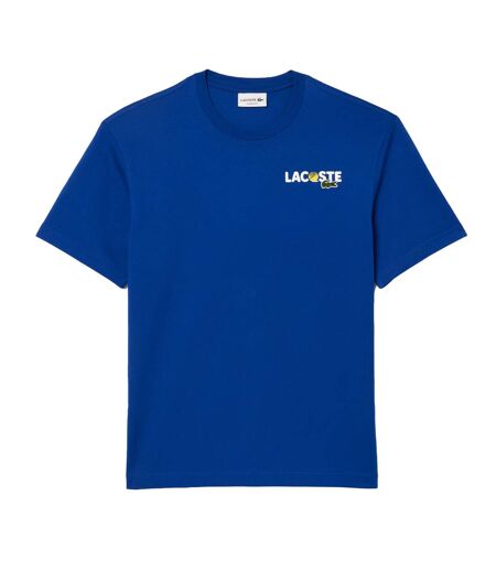 T-shirt Style Imprimé Au Dos Homme Bleu Lacoste