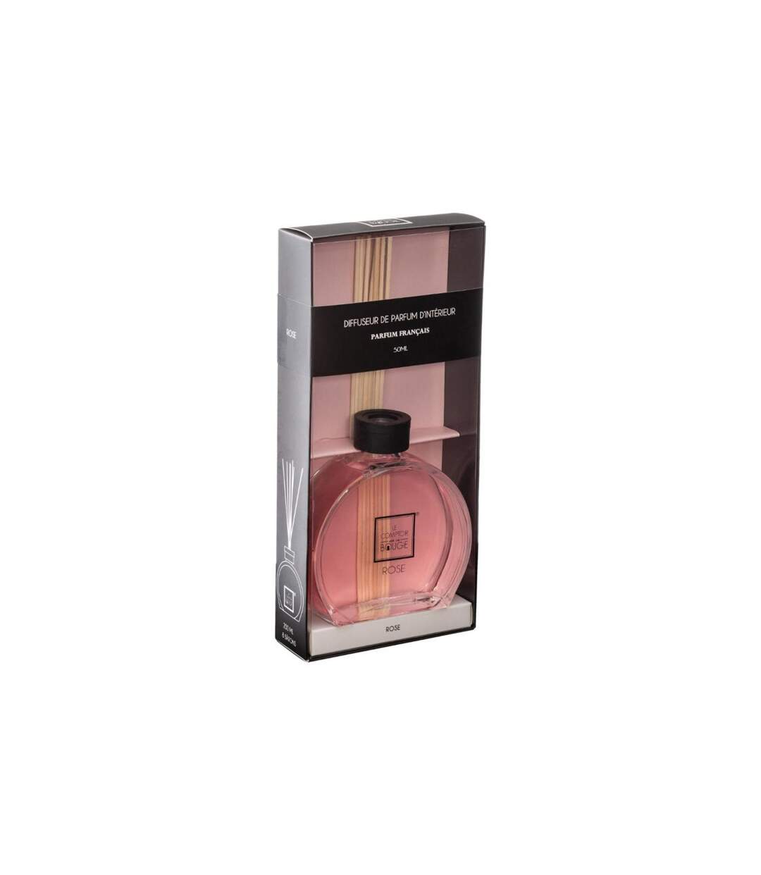 Diffuseur de Parfum & 6 Bâtonnets Haly 50ml Rose-2