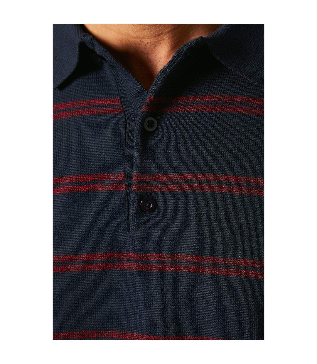 Polo homme bleu marine Maine-3