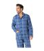 Pyjama long ouvert homme Flanelle Eminence-1