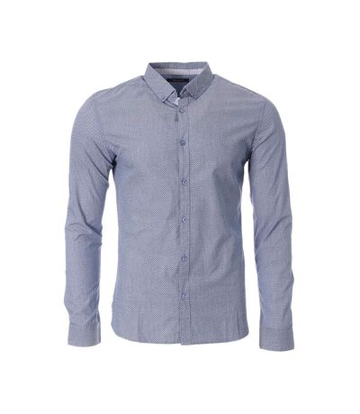 Chemises bleu/marine à motifs homme teddy smith carton ml - m