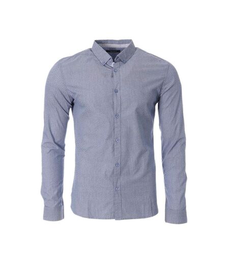 Chemises bleu/marine à motifs homme teddy smith carton ml - m