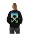 Sweat Arrow Femme Noir Off White-2