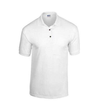 Gildan Mens Jersey Polo Shirt (White)