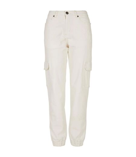 Pantalon À Poches Femme Blanc Cassé Urban Classics