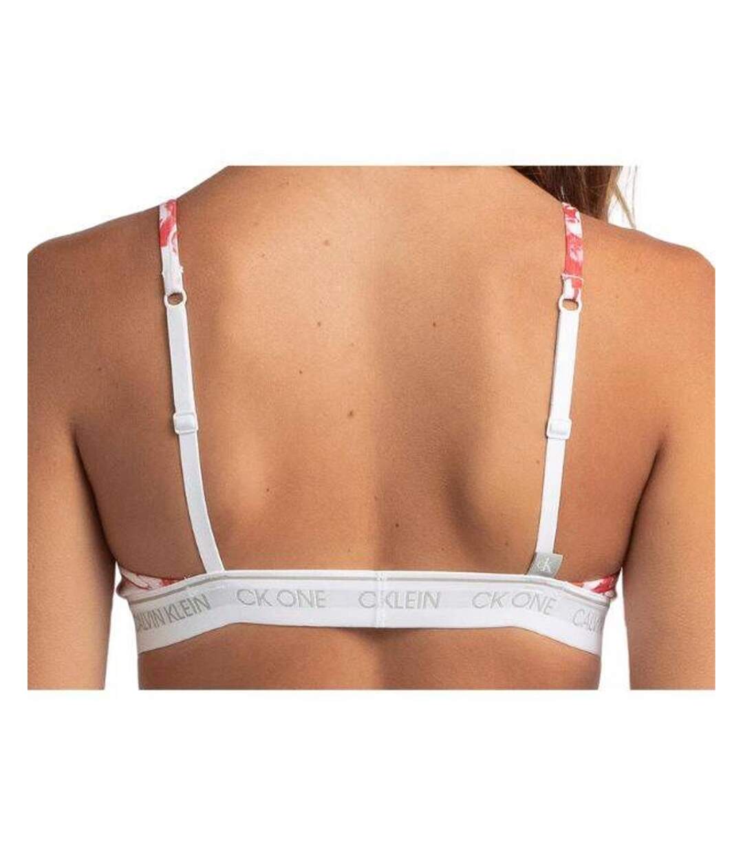 Brassière De Sport Motif/style Floral Femme Blanc Calvin Klein-2
