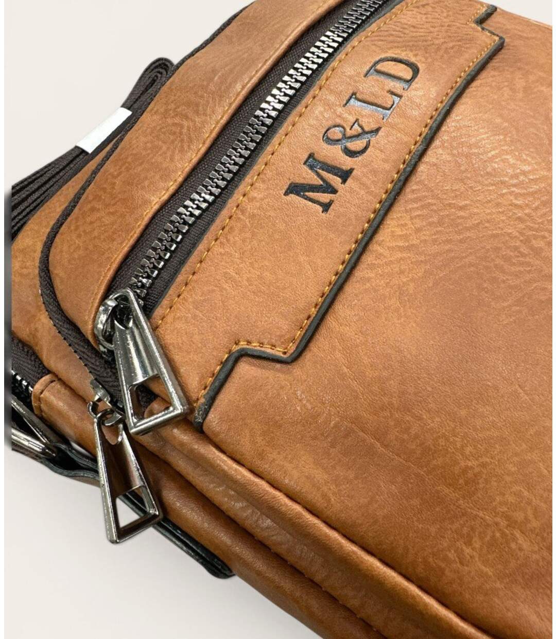 Sacoche en simili cuir noir pour homme - élégance décontractée - Choix pratique et durable-4