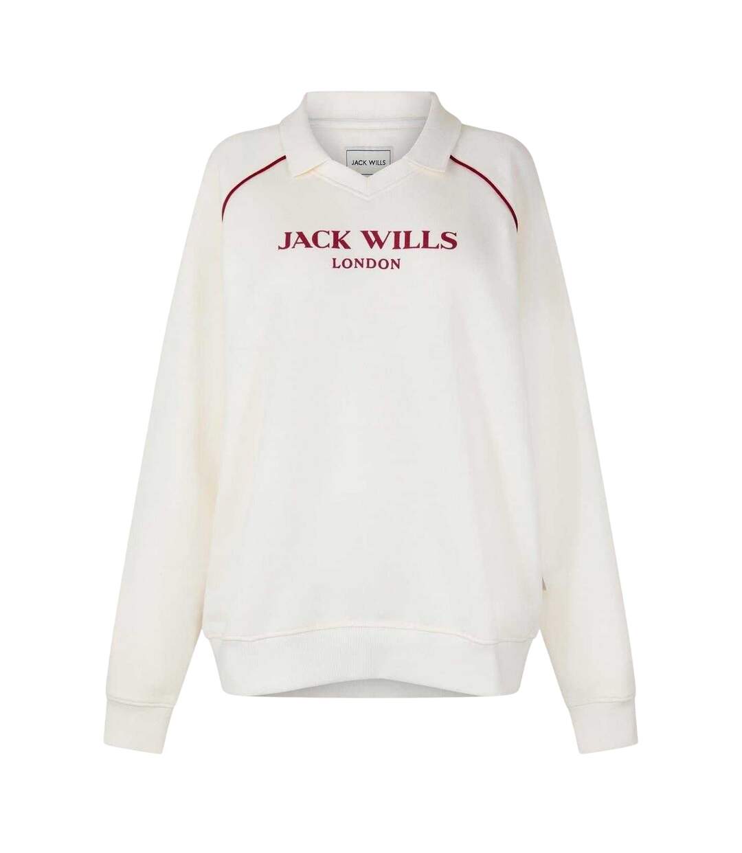 Polo Sweat Femme Vieux Blanc Jack Wills-1